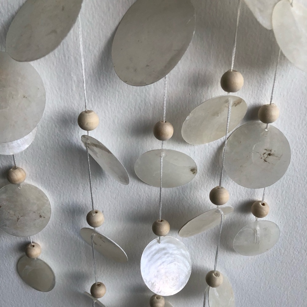 Moon Shell Wind Chimes Wall Hanging Decor - Picture 3 of 5